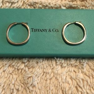 Tiffany and CO hoop earrings